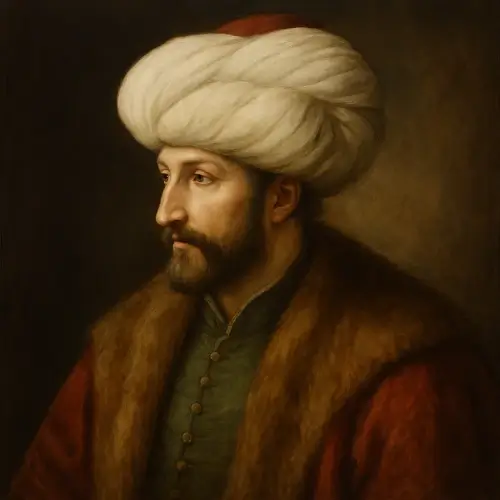Fatih Sultan Mehmet’in portresi; İstanbul’un fethinin siyasi, kültürel ve küresel etkilerini simgeleyen tarihî temsil.